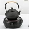 Garrafas de água Ferro Fundido Bule Cozinha Teaware Chinês Bules Cerimônia de Chá Acessórios Com Filtro Conjunto de Flores Decoração Ornamento 231214