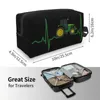 Cosmetic Bags Tractor Heartbeat Makeup Bag For Women Travel Organizer Cute Storage Toiletry