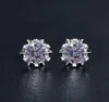 Sterling Silver S925 2CT Moissanite Diamond Pendiendo para mujeres Pendientes de boda EXCELENTE CORTE HOP IP HOP Brithday GIF1870720