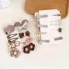 Hair Accessories 9Pcs/Set Cute Hairpins For Kids Baby Cartoon Butterfly Floral Clips Princess Girls Headwear