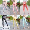 Women's Legging High Stretch Ultra Soft Leggings Ice Silk Shiny Yoga Pants Elastic Sexy Slim Transparent Breathable Comfort 231214