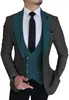 Herenpakken Mannen Champagne Double Breasted Vest Bruiloft Tuxedo Terno Masculino Prom Bruidegom 3 Stuks Slim Fit Blazer Custom made