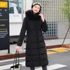 Trenchs de femmes Vestes Vestes Nice Winter Bureau Dames Slim Capuche Long Down Coton Parkas Femme Solide Plus Taille 6XL Épais Vêtements d'extérieur pour femmes