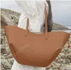 10A Cyme Cowhide Tote - Bodet de design ailé Élégance française: Double options de transport Geunine Leather Designer Handsbag de grande taille Shopping Soft Hobo Crossbag Black