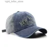 Ball Caps D T 2022 New Fashion Baseball Cap Men And Women Adjustable Punched Denim Punk Style High Quality Cotton Trend Sun Protection Hat YQ231214