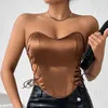 Women's Tanks Sexy Black Push Up Corset Top T-Shirts Women Mesh Sheer Flared Long Sleeve Crop Tops Blouses Female Nightclub Clubwear