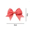 Hair Accessories 10pcs Girl Dovetail Clip Ribbon Bow Knot Hairpin Kids Ribbed Band Clips Baby Decoration Wholesale