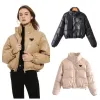 Moda casual cor sólida feminina jaquetas de couro do plutônio designer de luxo marca senhoras casaco curto outono e inverno quente curto outerwear topos