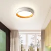 Plafonniers LED ronde nordique dimmable pour chambre salon piste lampes de salle de bain décor à la maison lustre luminaire