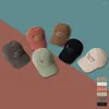 Ball Caps Vintage Corduroy Curved Brim Baseball Unisex Autumn And Winter College Style Simple Show Face Small Soft Top Hip-hop Hat