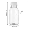 Water Bottles 10Pcs Plastic Durable Premium Longlasting Unisex Transparent Helpful Convenient 250ML For Men School Office Party Women