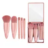 Pennelli per trucco ELECOOL 5psc Set Make Up Concealer Blush Pennello per polvere cosmetica Ombretto Evidenziatore Fondotinta Strumento di bellezza