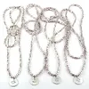 Strang Mode Metall Quadrat Perlen Wickelarmband 5 Reihen Perlenarmbänder