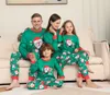 Familie Matching Outfits Xmas Pyjama's Set Santa Deer Letter Print 2023 Kerst PJ S Hondenkleding 231213