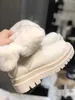 fashion ladies boots winter warm fur one boot outdoor snow shoes eversion hair factory production price