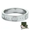 Fashion Jewelry Designer Rings for Womens Love Screw Women Ring Silver Steel Rings Gold-Plated