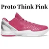 Designer basketskor för män 6 proto omvänd Grinch tror rosa bruce lee alternativa utmaning röd grinch herrar tränare sport sneakers tennis skor med låda