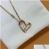 Stud Womens Mens Designer Love Pendant Necklace Luxury Women Jeweley Bracelet L Letter With Gold Chain Drop Delivery Jewelry Earrings Otqf4