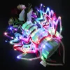 LED Rave Toy Luminescent Christmas Deer Horn Hair Hoops LED Headband Hair Accessories Flashing Headlight Accessories Scenic Area Concert