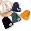 Cappelli Cappelli Cappelli da bambino carini coreani per bambini con cappuccio a maglia morbida berretto caldo autunno inverno di colore solido bambino cappello all'uncinetto per bambini 231214