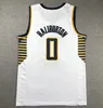 Men Kids Youth #0 Tyrese Haliburton Basketball Jerseys Nowe miasto koszulka noś kamizelkę dorosłe dzieci