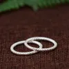 Wedding Rings S925 Silver Jewelry Plain Silver Craft Ring Women's Fashion Twist Fresh Silver Ring 231214