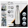 Garrafas de armazenamento JARS DIVERSÃO A garrafa de água pode cofre em aço inoxidável com um fundo de bolsa à prova de cheiro de grau de alimento desaparece para armazenar 231213