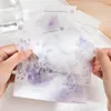 Arkusze rozproszone kwiat Seria cienia Literacka Litmus Paper Memo Pad Creative DIY Journal Collage Decor Stationery