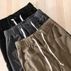 Pantalons pour hommes Automne Simple Pantalon en velours côtelé Hommes Vêtements Casual Couleur unie Taille élastique Soft Street Joggers Hommes Pantalon F7627 231213