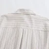 여성용 블라우스 이른 가을 패션 기질 캐주얼 트렌드 올 매치 옷판 긴 슬립 스트라이프 짧은 셔츠