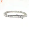 Passa Diamond Tester Miami Hip Hop Gioielli Shiny Men 925 Sterling Silver Neckace VVS Moissanite Tennis Chain