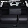 Car Trunk Organizer Storage Box PU Leather Auto Organizers Bag Folding Trunk Storage Pockets for Vehicle Sedan SUV Accessories LJ2218U