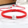 Filo rosso Filo pendente croce Bracciale intrecciato Donna Uomo Preghiera Guarigione Coppia Bracciale Braccialetti Catena Gesù Pulsera Gioielli Regalo