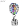 Charms HMSFELY Stainless Steel Air Balloon Pendant For DIY Bracelet Necklace Jewelry Making Accessories Bracelets Parts