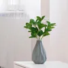 Flores decorativas plantas artificiais samambaias simulação folha plantas falsas folhas verdes decorar pano de seda decoração filme criativo tecido falso