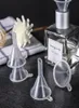 500 stks Mini Transparant Plastic Kleine Trechter Keuken Tool Parfum Essentiële Olie Lege Fles Vloeistof Vultrechters Bar Eetkamer Too6261929