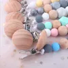 Baby Pacifier Clip Silicone Teether Pacifier Clips Teething Toy Attache Clip Baby Pacifier Holder Infant Feeding Shower Gift LSK651 ZZ