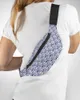 Marsupi Scaglie di porcellana blu e bianche Confezioni di texture Borsa a tracolla Messenger unisex Moda casual Marsupio per donna