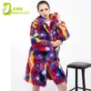 Women's Fur Faux Fur BHUNATI Faux Fur Coats Colorful Jackets Women Winter Rabbit Fur Long Overcoat Soft Warm Rainbow Color Outerwear Female 231213