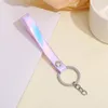 Creative Colorful laser rope key chain men women exquisite lovely bag pendant beautiful party gift yellow car key chain