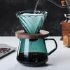 Muggar specialiserade kaféer v60 kit häll över kaffeglasdelning kruka för över dripper filter cup set barista tillbehör 231214