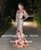 Party Dresses Sevintage Exquisite 3D Flowers Mermaid Prom Off The Shoulder Saudi Arabic Evening Gowns Formal Dress 2023