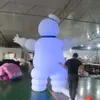 Outdoor Halloween Decor Reflatables Zatrzymaj Puft Marshmallow Man z LED Light Wysokiej jakości nadmuchiwany model Ghostbuster na wydarzenie