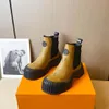 Designer Boots Paris Luxury Brand Boot Echte lederen enkel laarsjes vrouw korte laars sneakers trainers slipper sandalen in 1978 S525 016