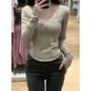 Dames T-shirts Hoge Kwaliteit 2023 Vrouwen Tops Asymmetrie Lente Zomer T-shirt Vrouwelijke Kleding Sexy Crop Top Kleding Casual blouse Meisje Y2k