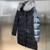 Damen Down Parkas Winter Frauen im Freien große Gänse Ente Down Jacke lang dicke, vielseitige lock