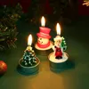 Christmas Decorations Christmas Candle Set Christmas Tree Snowman Christmas Eve Carnival Candlelight Dinner Christmas Decoration Candles 231214