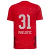 Drużyna klubowa Salzburg piłka nożna 19 Karim Konate koszulki 24 Mans 23 Roko Simic 70 Amar Dedic 30 Oscar Gloukh 20 SEKOU KOITA Football Kits