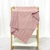 Blankets Swaddle Wrap Born Birth Knitted Fabric Mutiple Stroller Cover Kids Bedding Sheet Infant Bath Towel Crib Room Throws