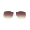 Sunglasses Lenses Wholesale Fitting Micro-Paved Diamond Rimless Sunglasses Lens Fashion Accessories Glasses Women Luxury Cut New Remov Dhobp